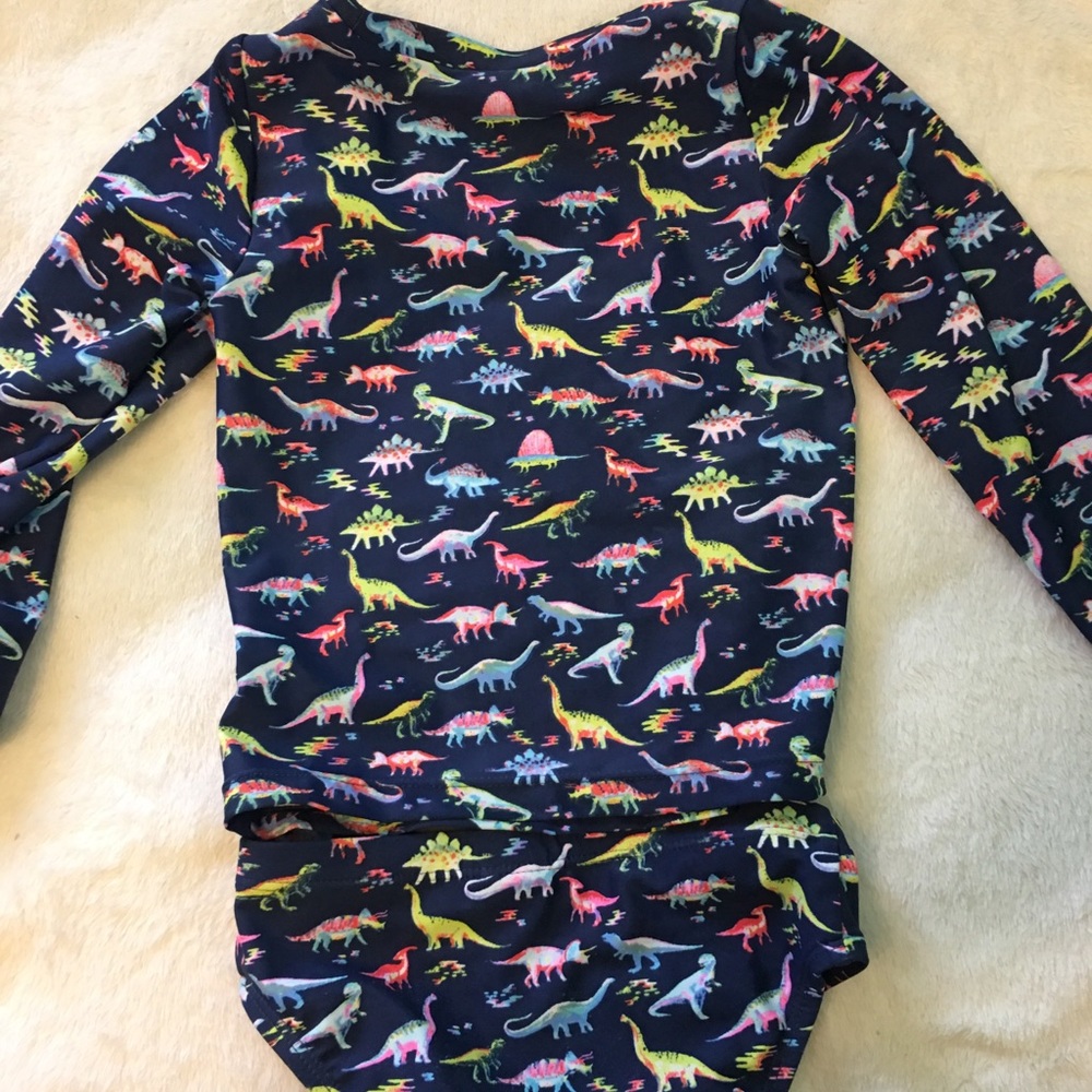 Gap Dinosaur Rash Guard 3 Years Toddler Two-Piece